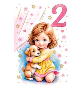 Standarta dubulta kartīte, apdruka iekšpusē 02-27061