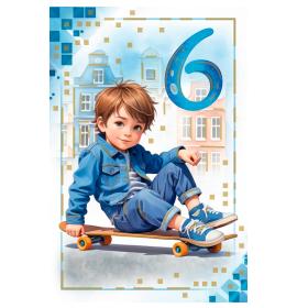 Standarta dubulta kartīte, apdruka iekšpusē 06-27127