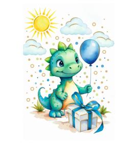 Standarta dubulta kartīte, apdruka iekšpusē 27065