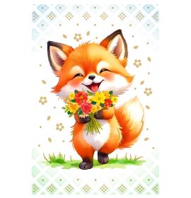 Standarta dubulta kartīte, apdruka iekšpusē 27068