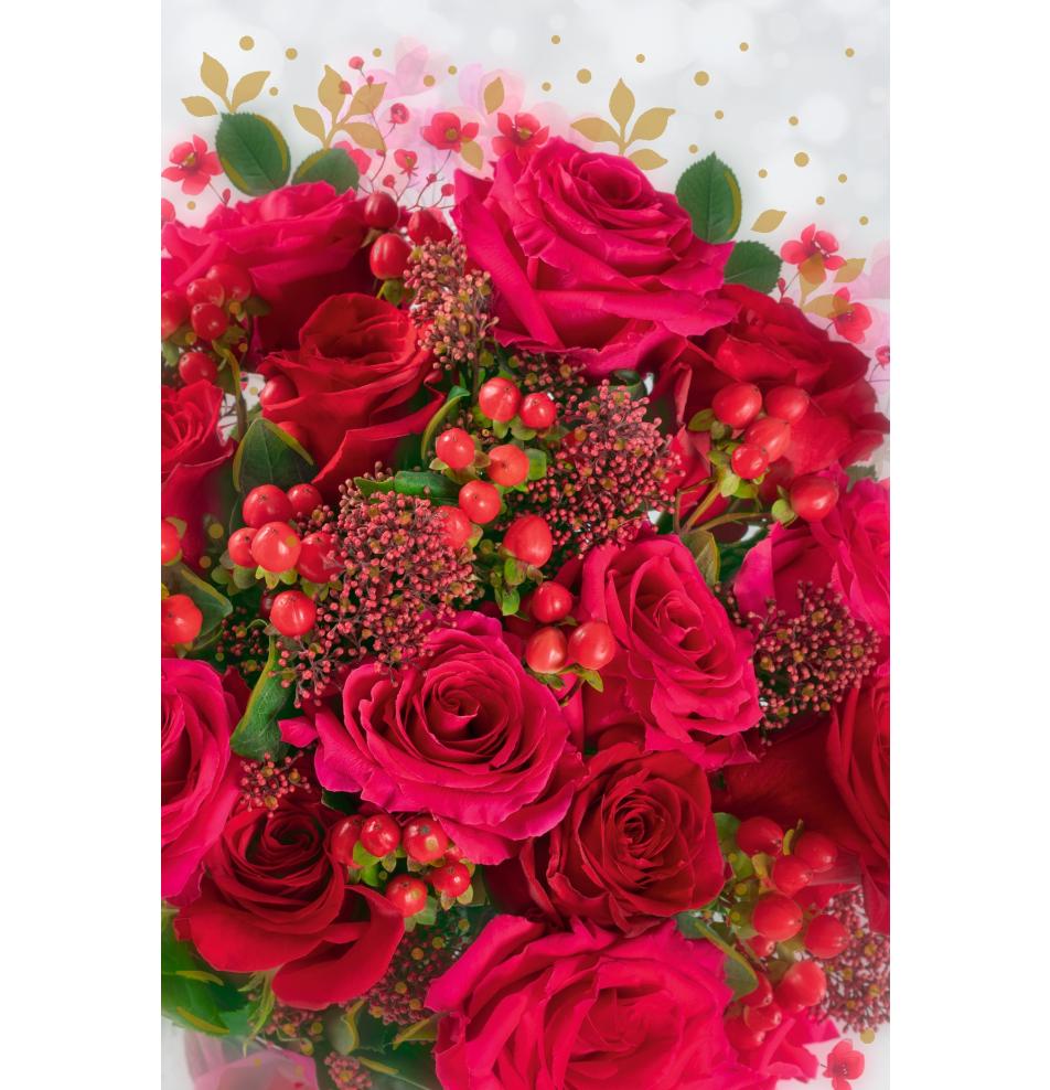 Standarta dubulta kartīte, apdruka iekšpusē