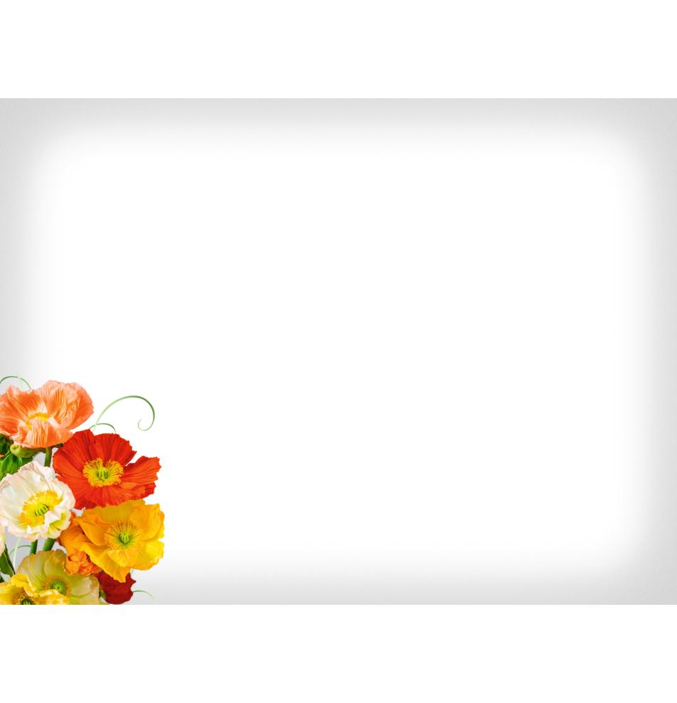 Standarta dubulta kartīte, apdruka iekšpusē