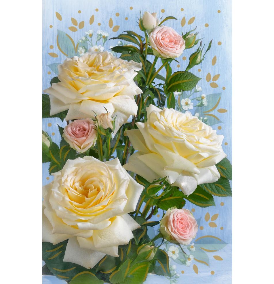 Standarta dubulta kartīte, apdruka iekšpusē