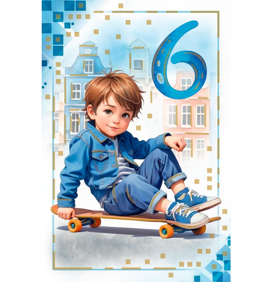 Standarta dubulta kartīte, apdruka iekšpusē