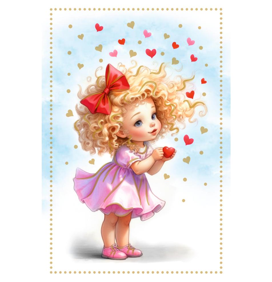 Standarta dubulta kartīte, apdruka iekšpusē