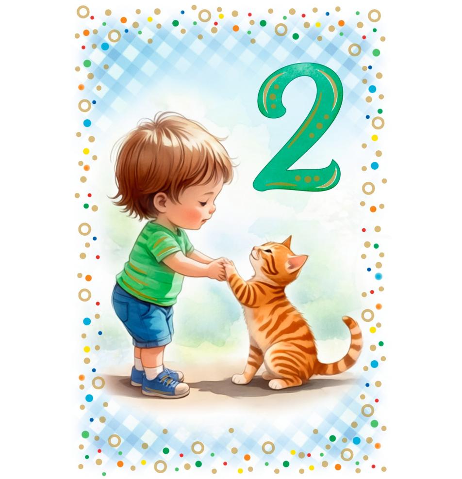 Standarta dubulta kartīte, apdruka iekšpusē