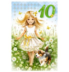 Standarta dubulta kartīte, apdruka iekšpusē 10-25527