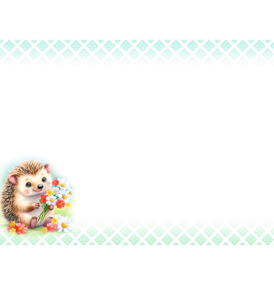 Standard double card, print inside