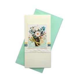 Handmade double folded card RD 1148