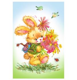 Standarta dubulta kartīte, apdruka iekšpusē 23855