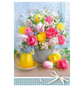 Standarta dubulta kartīte, apdruka iekšpusē 24106