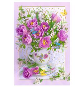 Standarta dubulta kartīte, apdruka iekšpusē 24107