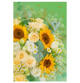 Standarta dubulta kartīte, apdruka iekšpusē 24211