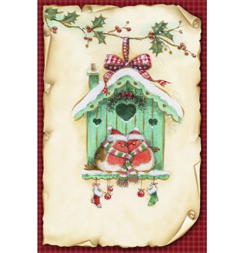 Standarta dubulta kartīte, apdruka iekšpusē