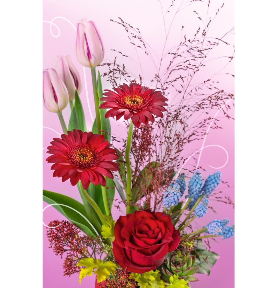 Double card, with envelope, in cooperation with Ziedot.lv