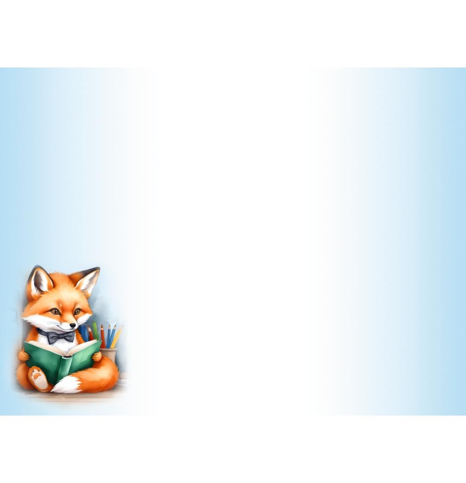 Standarta dubulta kartīte, apdruka iekšpusē