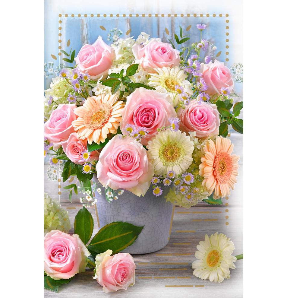 Standarta dubulta kartīte, apdruka iekšpusē