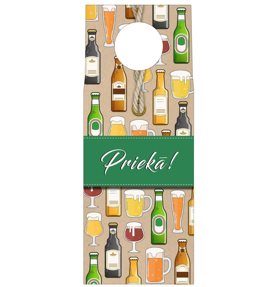 Money envelope card for bottle