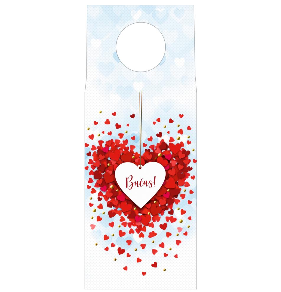 Money envelope card for bottle