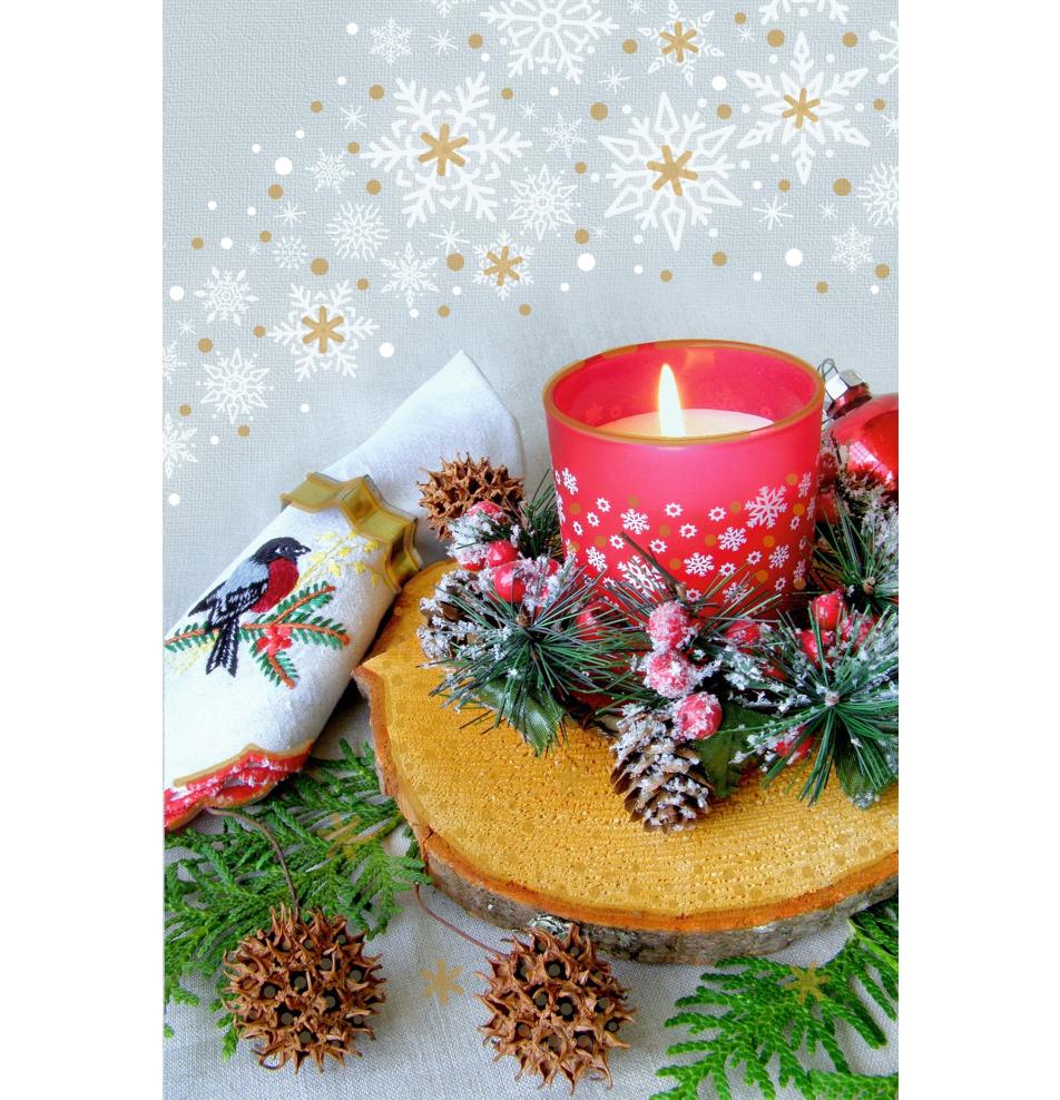 Standarta dubulta kartīte, apdruka iekšpusē