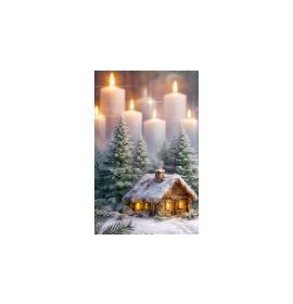 Gift card, small, double (figural) 27704