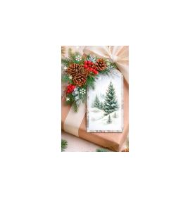 Gift card, small, double (figural) 27718