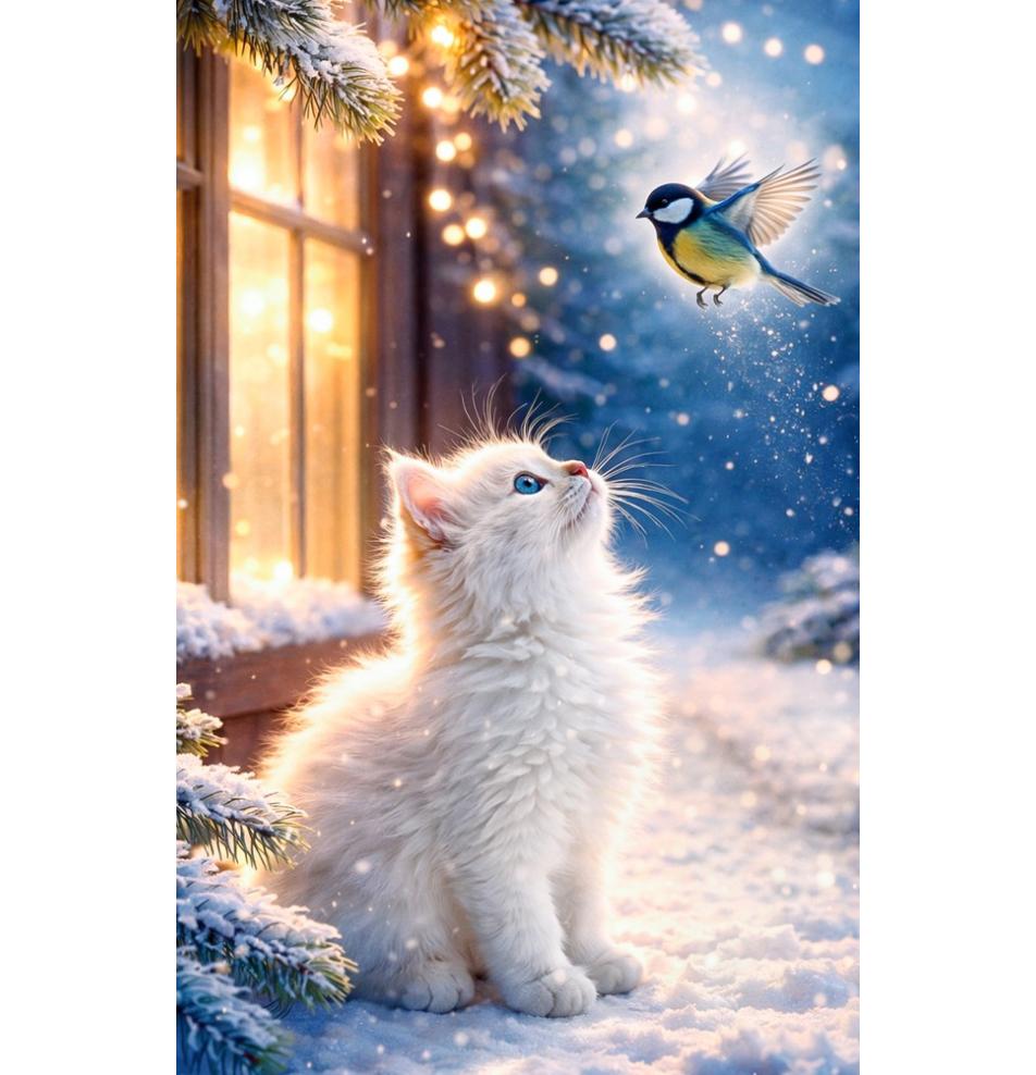Gift card, small, double (figural)