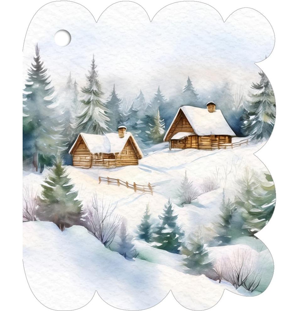 Gift card, small, double (figural)
