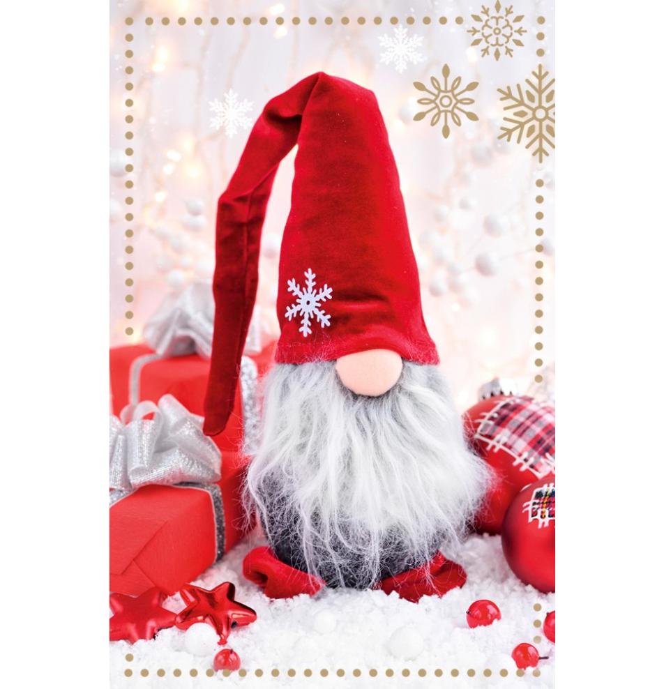 Gift card, small, double (figural)