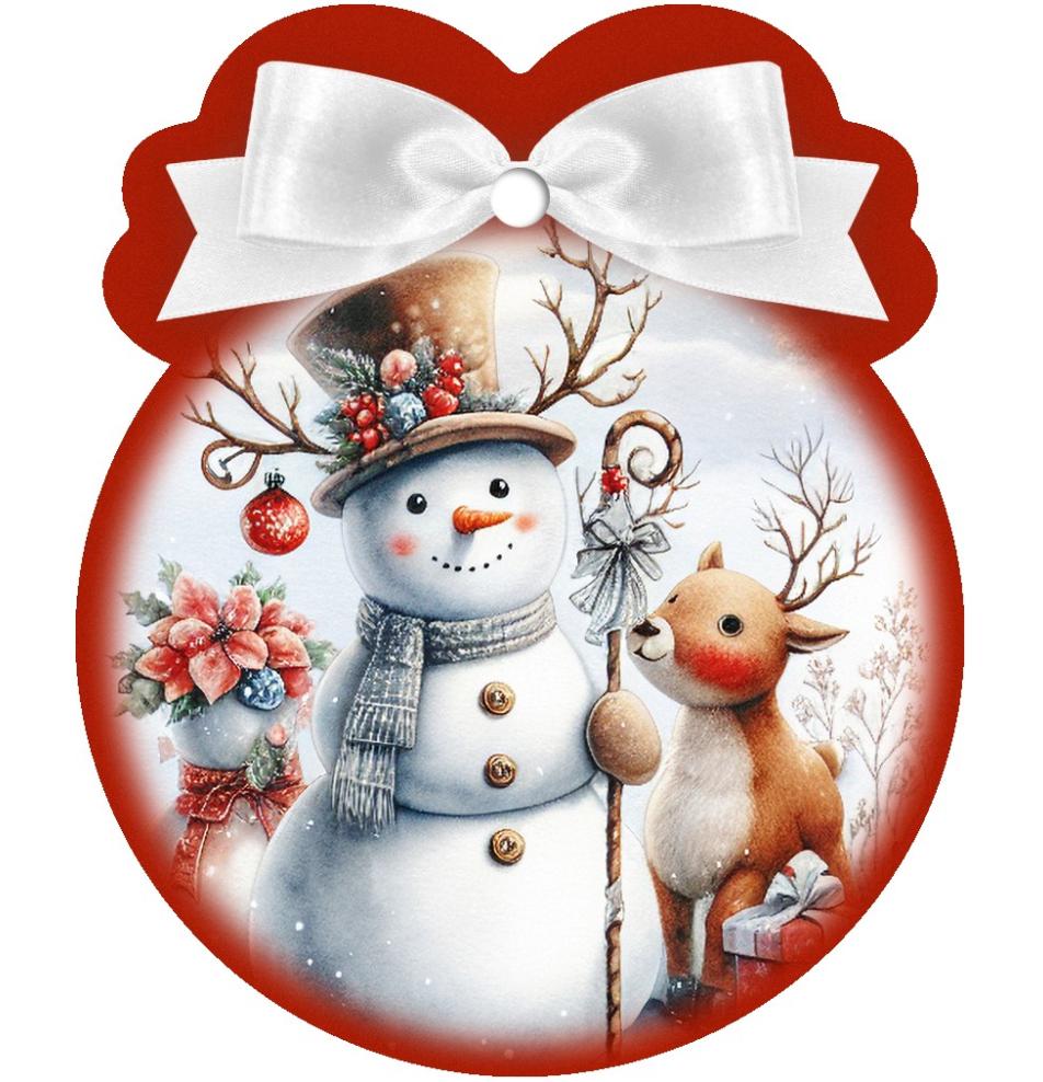 Gift card, small, double (figural)