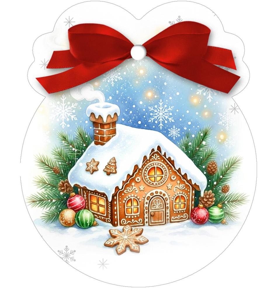 Gift card, small, double (figural)
