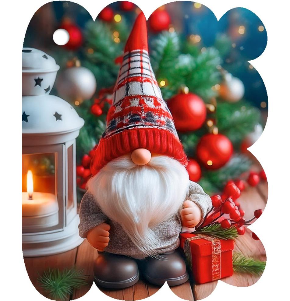 Gift card, small, double (figural)