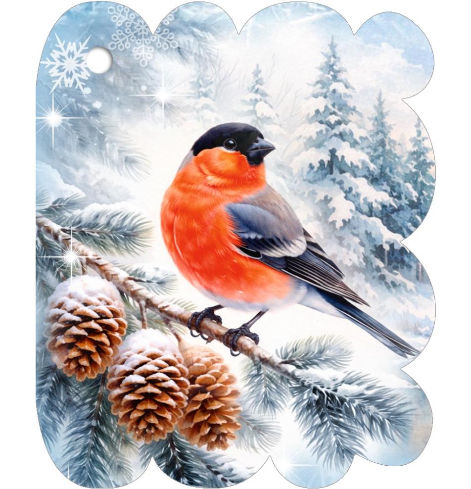 Gift card, small, double (figural)