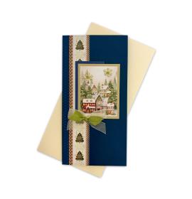 Handmade double folded card RD 1397