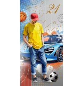 Dubulta kartīte, apdruka iekšpusē 21-26039