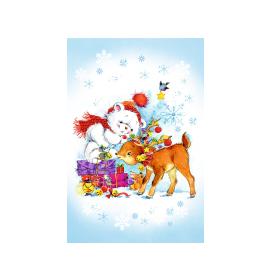 Double card, with envelope, in cooperation with Service dog association Teodors 25474