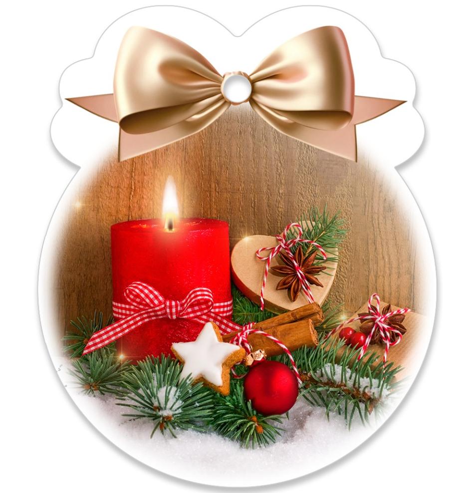 Dāvanu mazā, dubultā kartīte (figurāla)