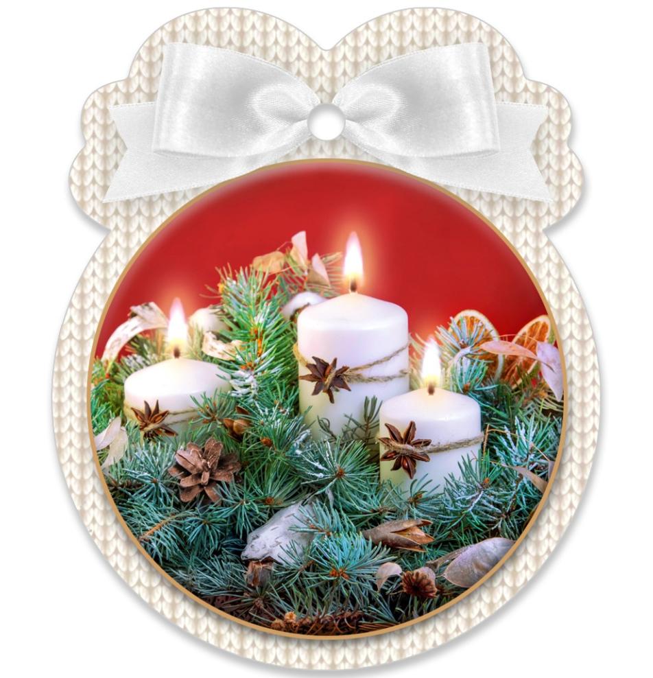 Dāvanu mazā, dubultā kartīte (figurāla)