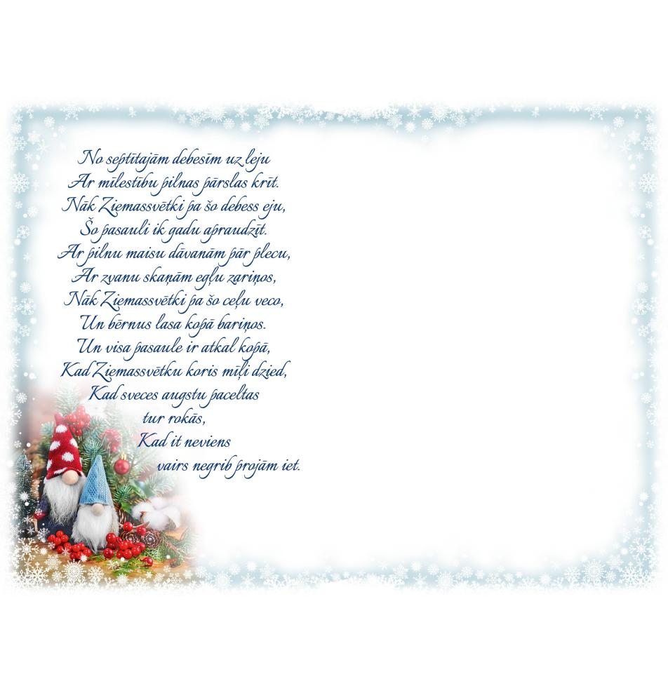 Double card, with envelope, in cooperation with Dr.Klauns