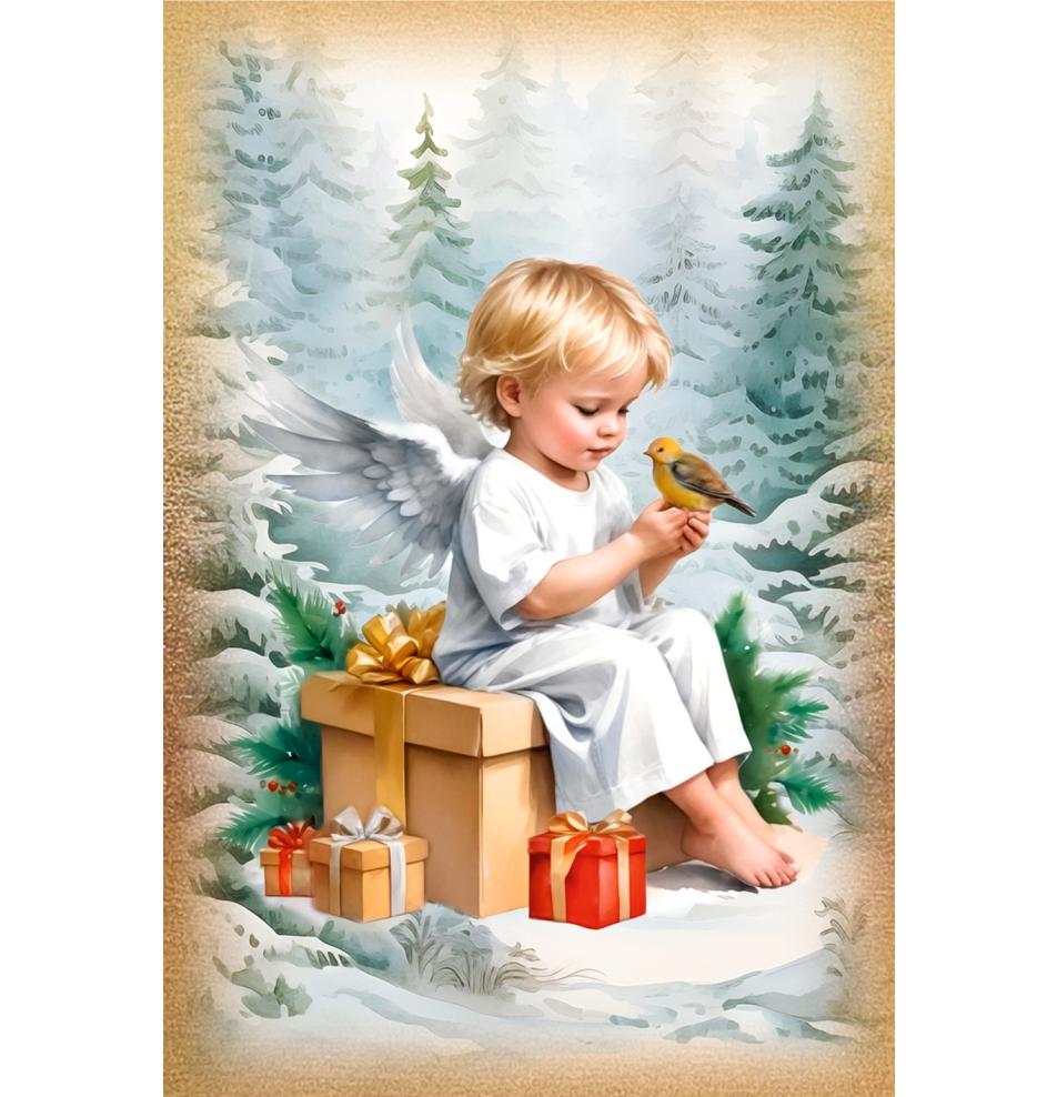 Double card, with envelope, in cooperation with Service dog association Teodors