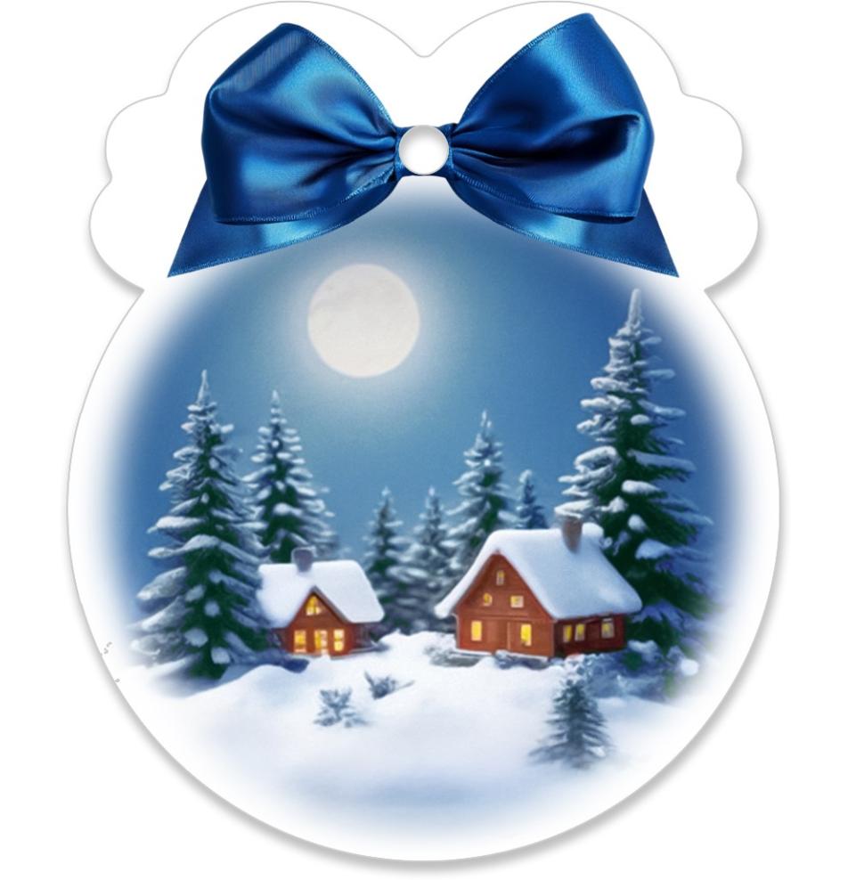 Gift card, small, double (figural)