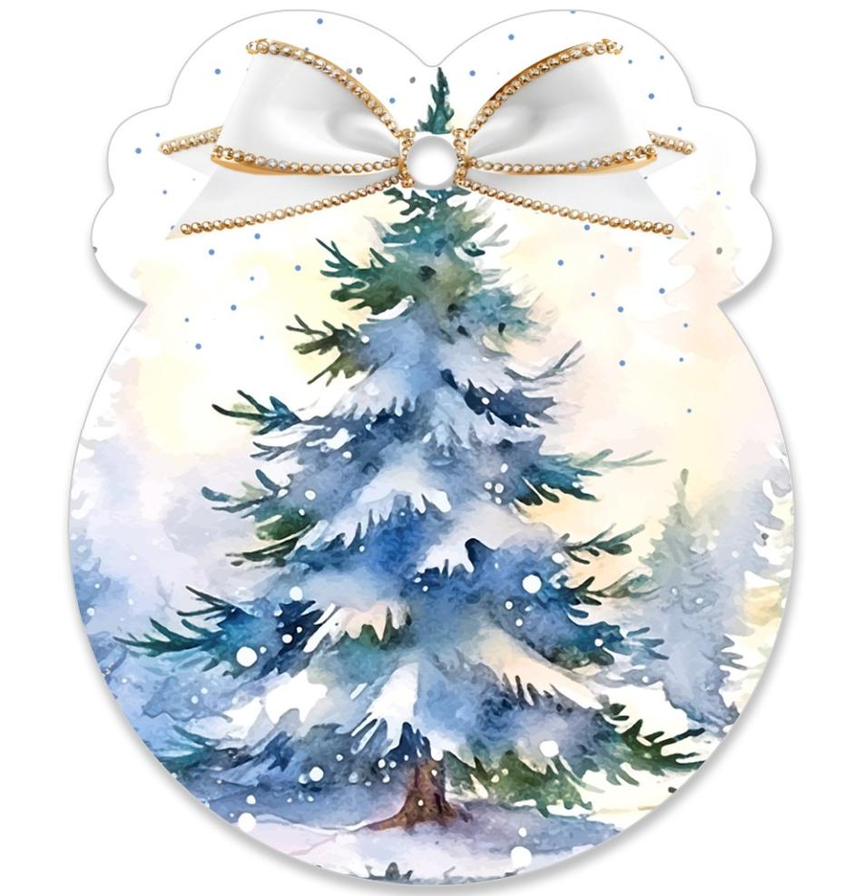 Gift card, small, double (figural)