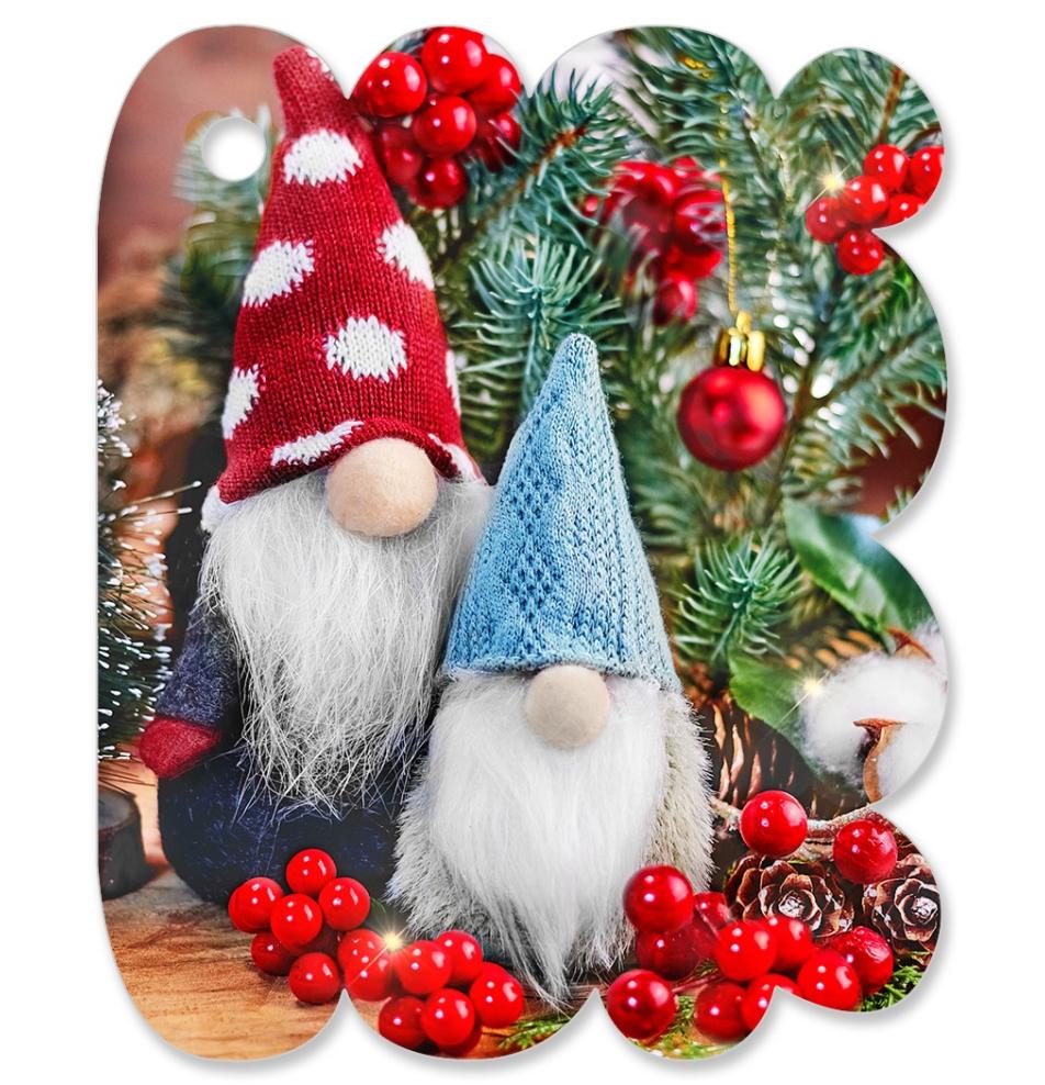 Gift card, small, double (figural)