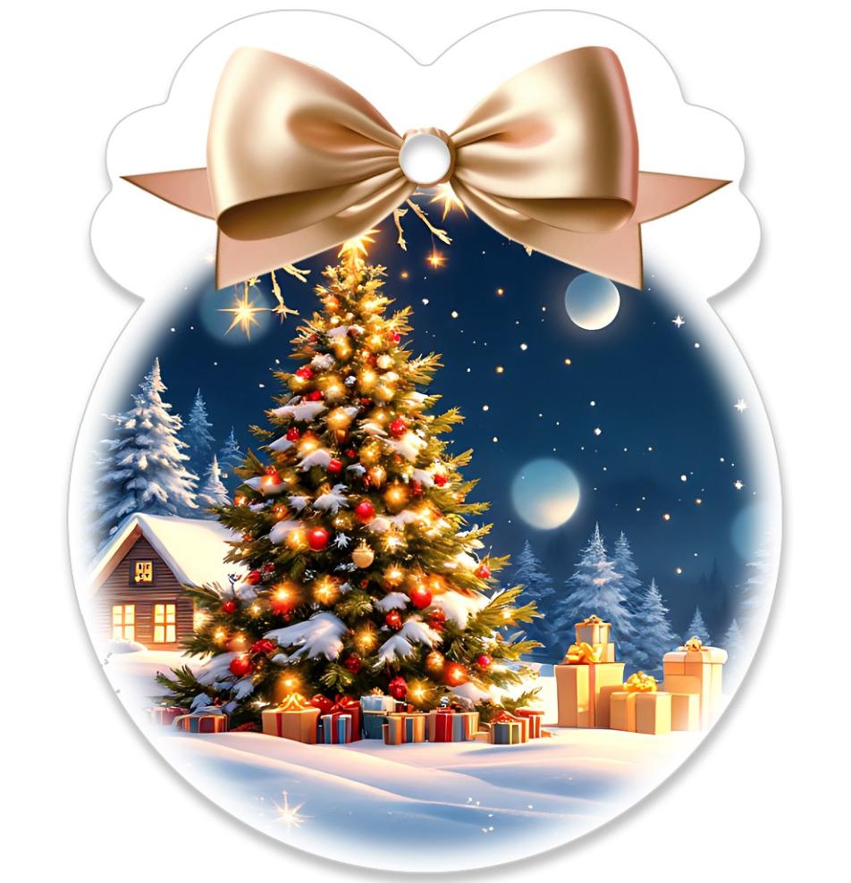 Gift card, small, double (figural)