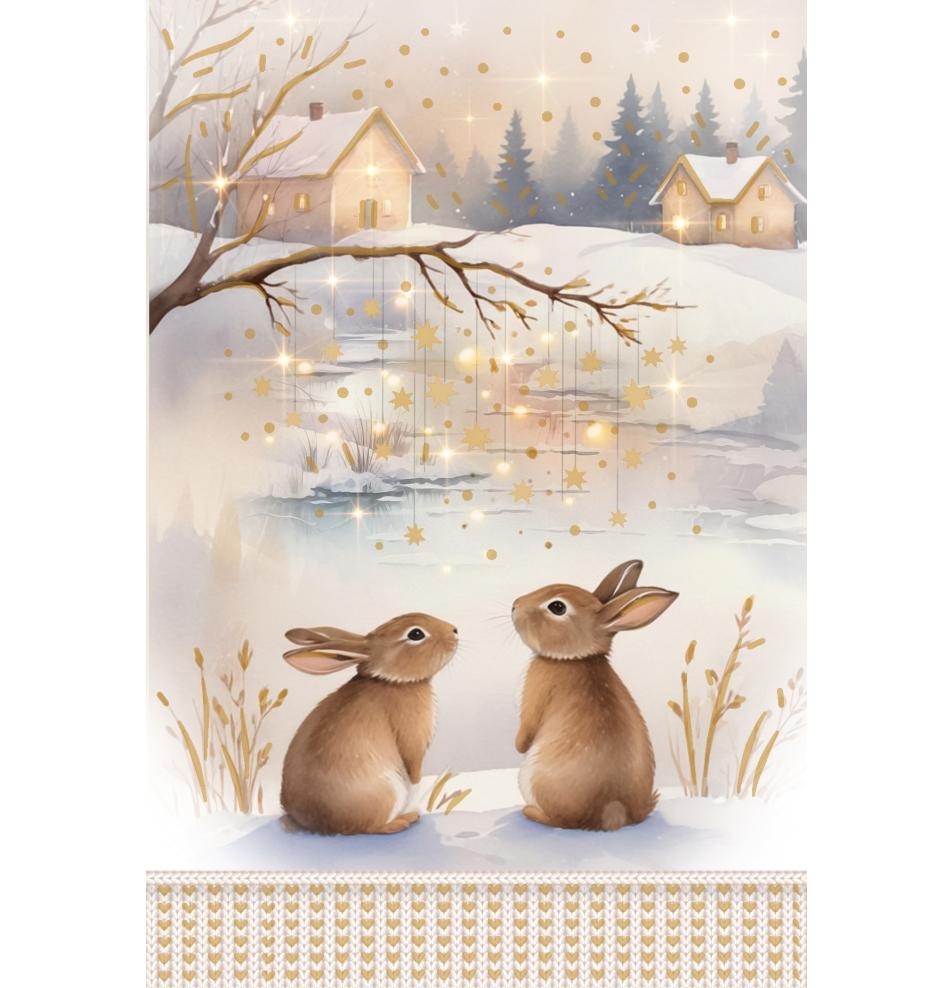 Standard double card, print inside