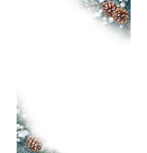 Standard double card, print inside