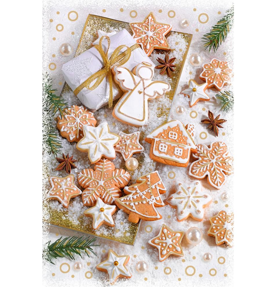 Standarta dubulta kartīte, apdruka iekšpusē