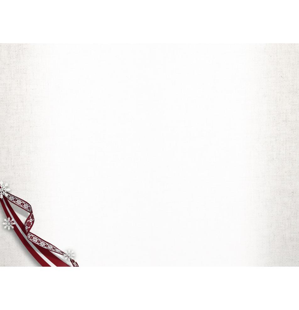 Standarta dubulta kartīte, apdruka iekšpusē