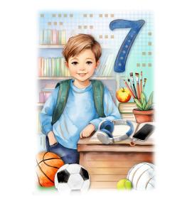 Standard double card, print inside 07-25407