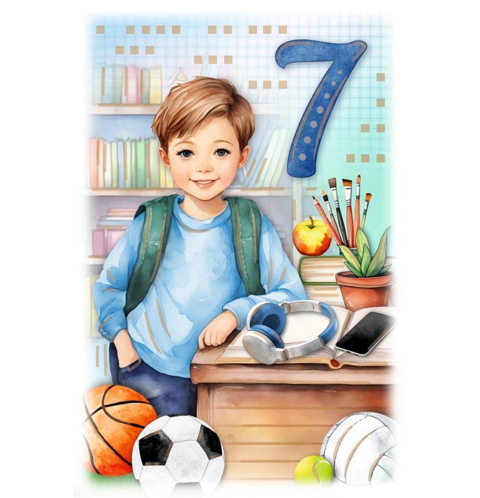 Standarta dubulta kartīte, apdruka iekšpusē